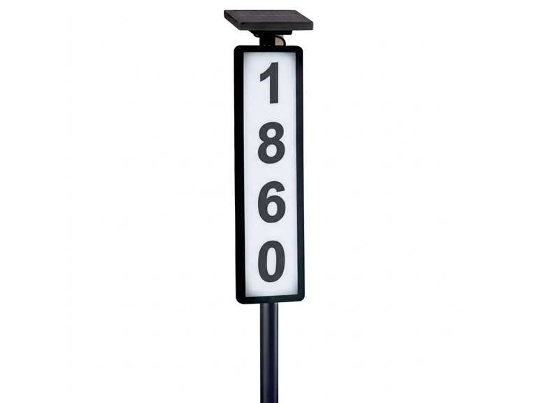 Solar Address Ground Sign
