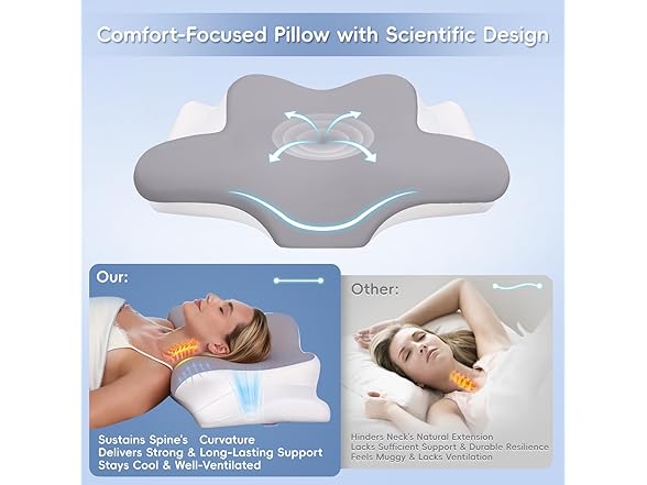 PAYHUIN Cervical Neck Pillow