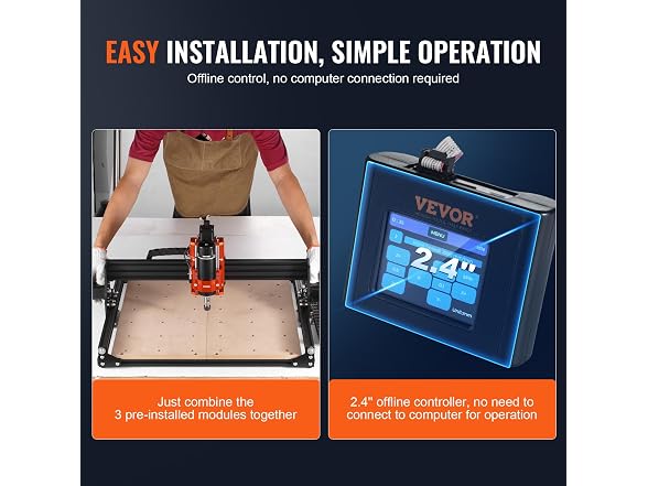 CNC Router Machine, 300W, 3 Axis GRBL Control