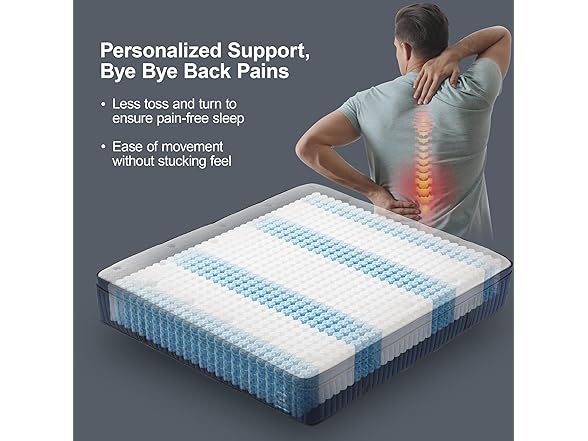 Suiforlun Queen 14" Gel Memory Foam Mattress