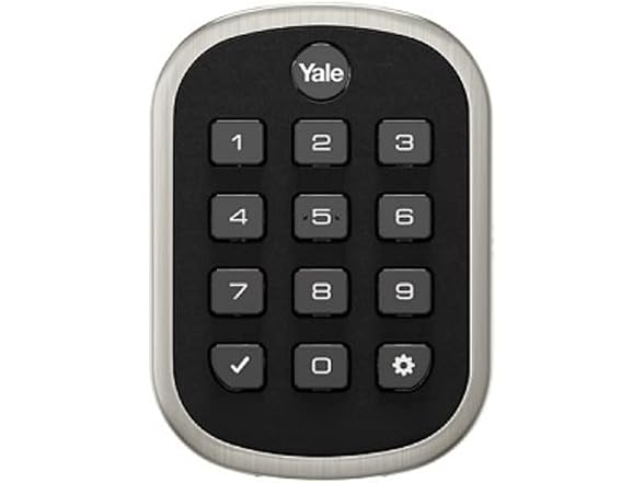 Yale Push Button Deadbolt Satin