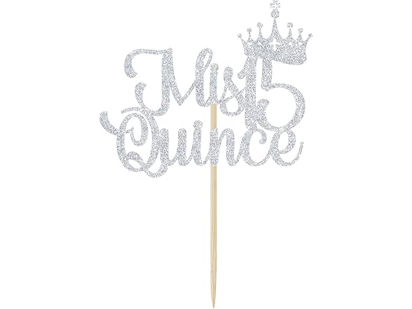 Bytorjar Mis Quince 15 Cake Topper