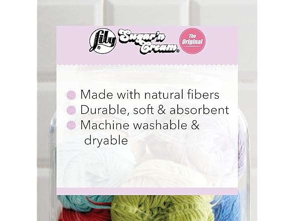 Lily Sugar'N Cream Hot Green Yarn - 6 Pack