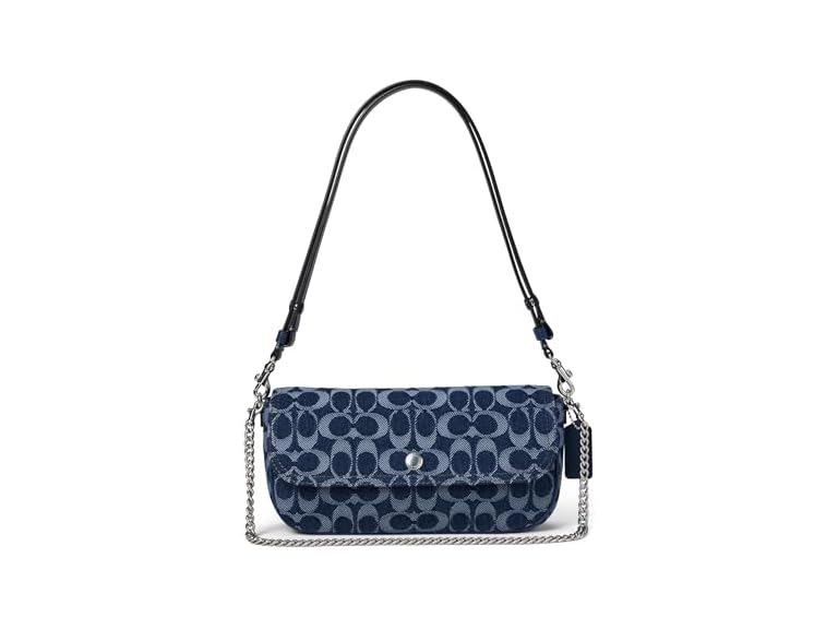 Coach Brook Flap Chain Bag Signature Denim (Open Box)