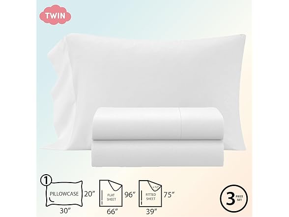 Heritage Kids 3-Piece Twin Sheet Set
