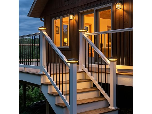 Brightown 12 Pack Solar Post Cap Lights 