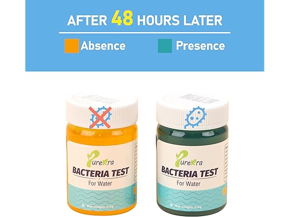 thumbnail image 2 of Viotiin 4-Pack E. Coli & Coliform Bacteria Water Test Kit – EPA Approved – Best Water Quality 2 of 4