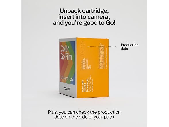 Polaroid Go Color Film - Black Frame