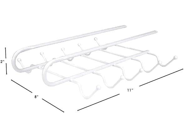 Home Basics 10 Hook Under Shelf Mugs Cup