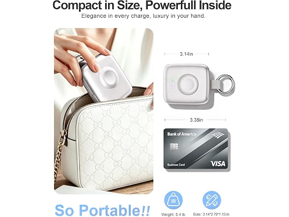 Taefoqun Portable Charger with Keychain