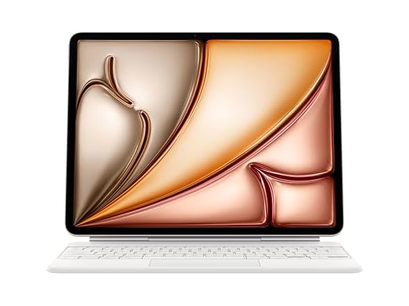 Apple Magic Keyboard: Keyboard and Case for iPad Air 13-inch (M2, M3, and M4), US English - White (Open Box)