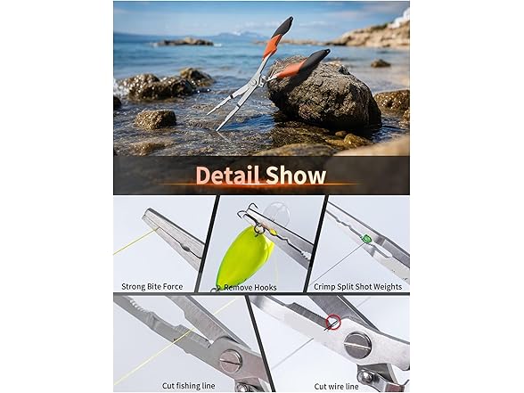 SHIZIGYLGL Fishing Pliers 21.5cm Long