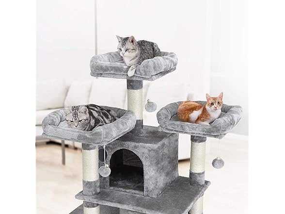 Feandrea 67 Inches Multi-Level Cat Tree