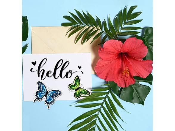 GLOBLELAND Butterfly Clear Stamps for DIY