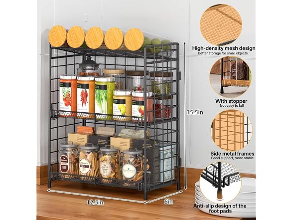 DTUQYX Bathroom Counter Storage Organizer, 3 tier