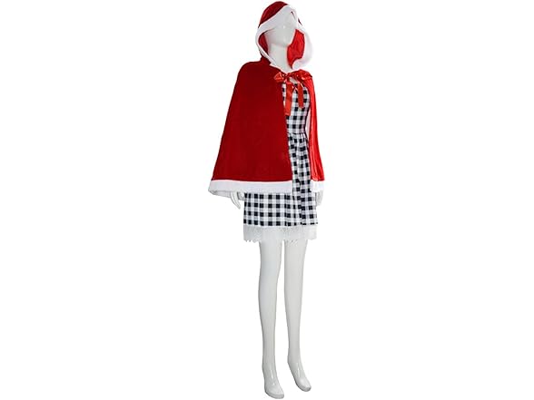 SDXLV Cape Red Dress Halloween Costume