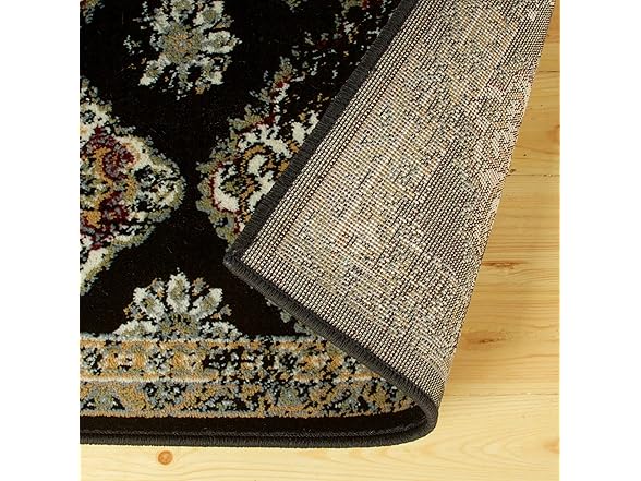 Superior 5'x8' Distressed Damask Border Rug