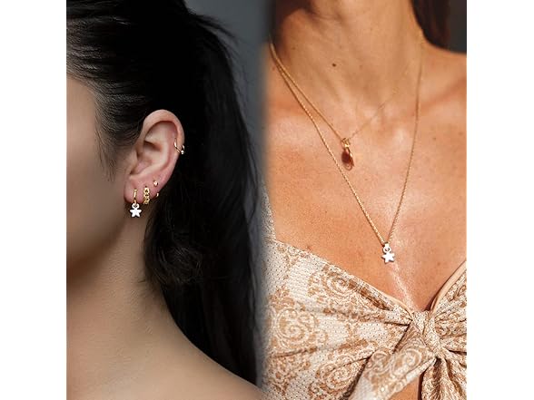 Jdesun Silver Star Pentagram Charms