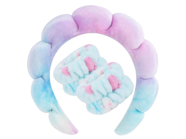 Amore Skincare SB-EMUSH-RAI Non Slip Bubble Spa Headband R