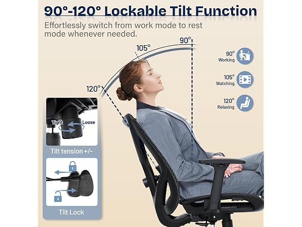 MOLENTS Ergonomic Mesh Office Chair 3D