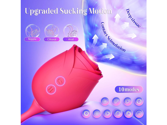 2-in-1 Rose Vibrator