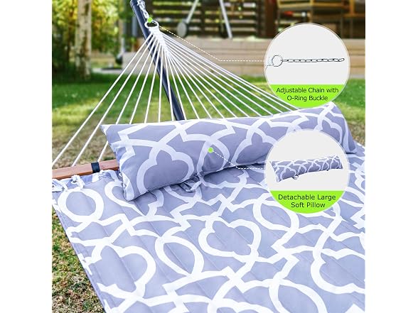 ANAGOO Double Hammock with Stand, Heavy Duty