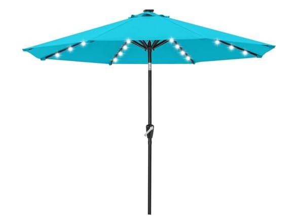 ABCCANOPY Solar10ft Umbrella Turquoise