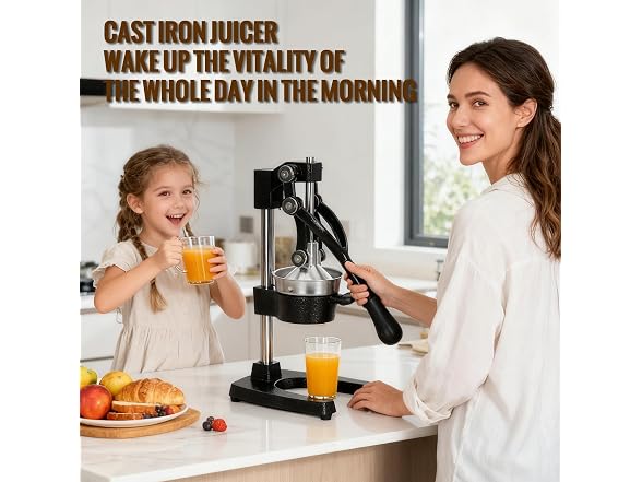 METALBEE Cast Iron Hand Press Juicer