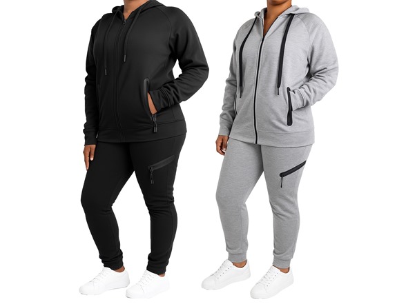 Black & Heather Grey