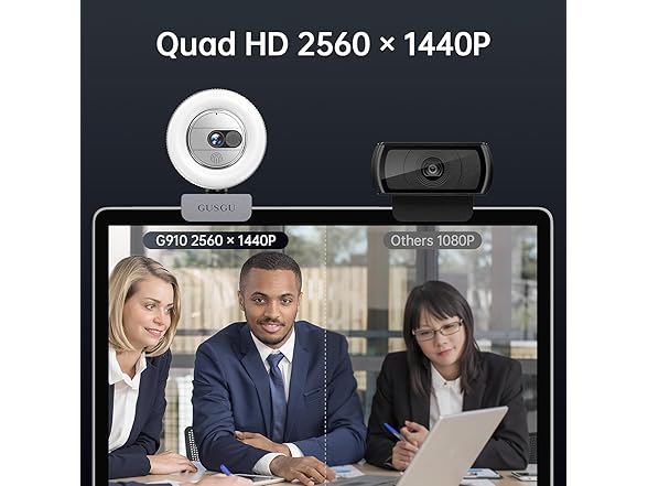 GUSGU W0737 G910 2K Quad HD Webcam for PC