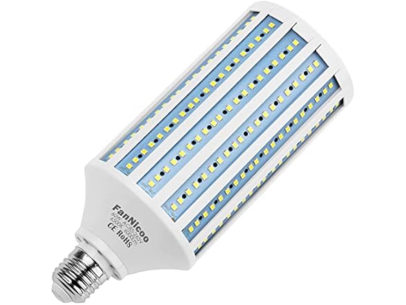 FanNicoo E26 LED Corn Light Bulb 500W Equivalent 60W