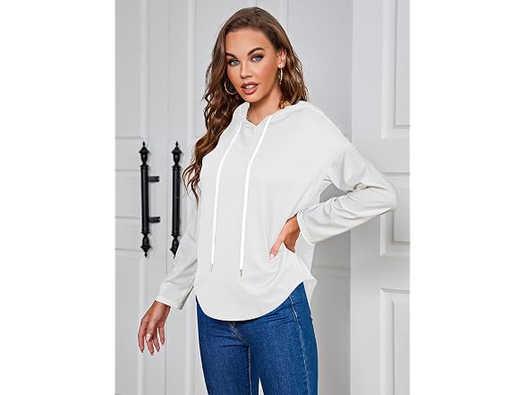 Milumia Women (XL) Short Sleeve Hoodie Sweatshirts