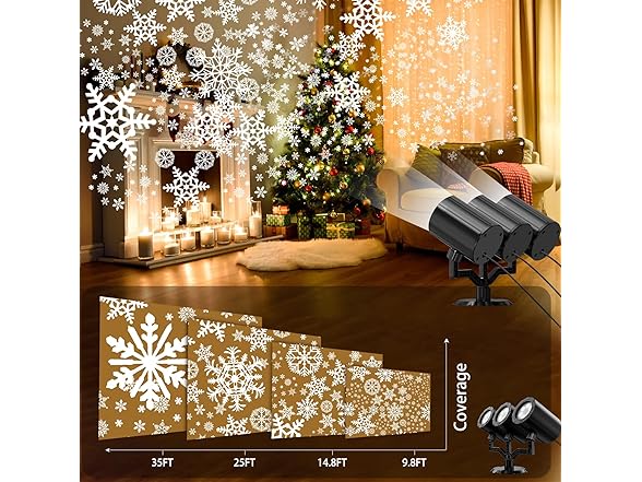 Christmas Snowflake Projector