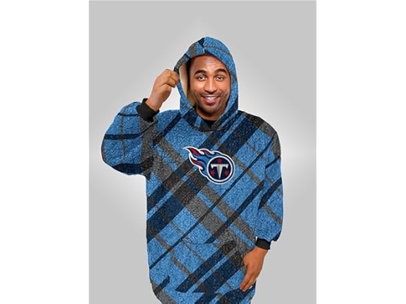 NFL Sherpa Flannel Hoodie Blanket - Choose Team