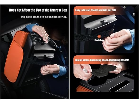 Car Armrest Cover w/ Wireless Charger