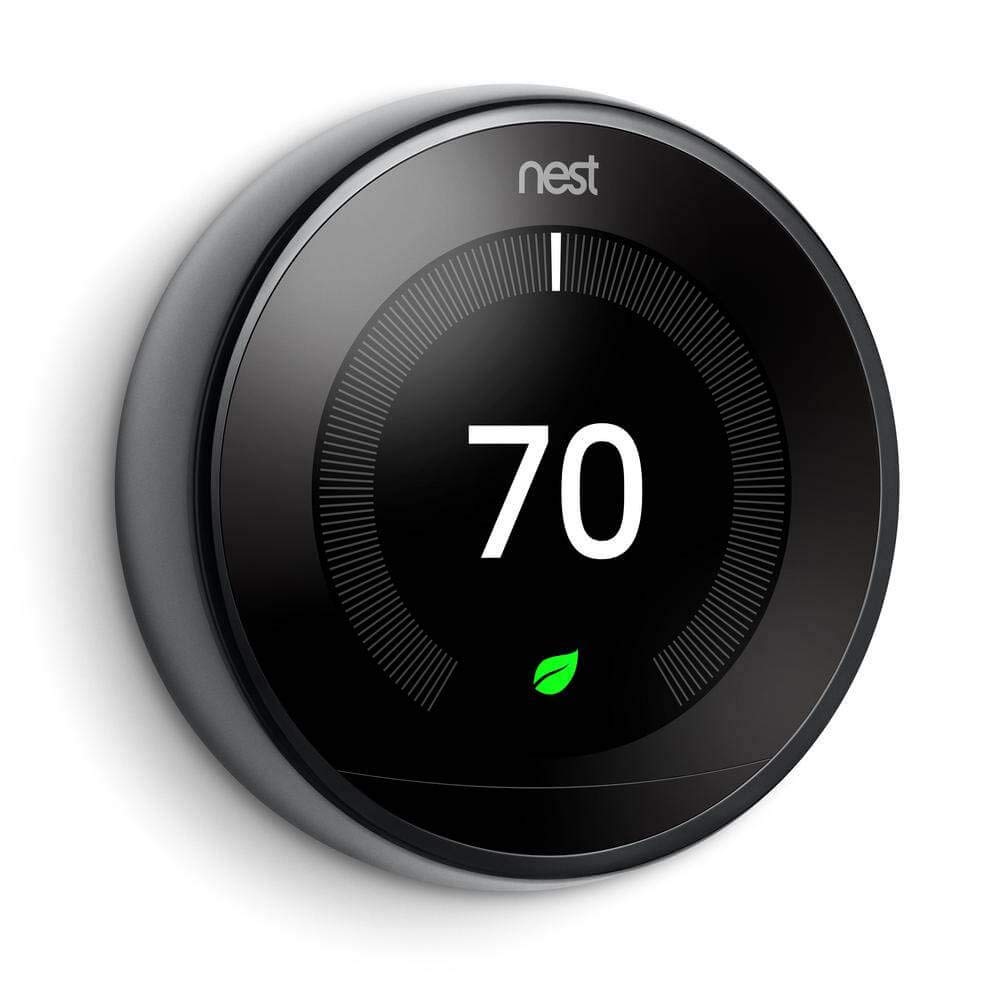 Google Nest Learning Thermostat 3rd Gen Mirror Black (Renewed) - Gallery 5