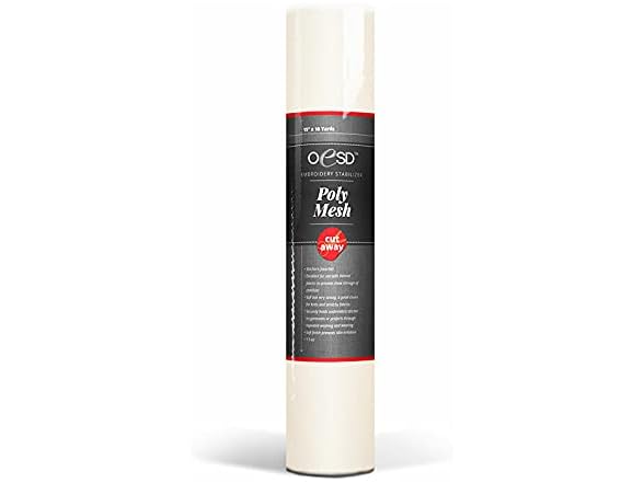 OESD Polymesh CutAway 15in x 10yd White