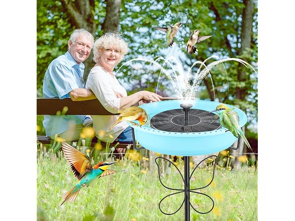 YOADEHOA Bird Bath & Feeder Garden