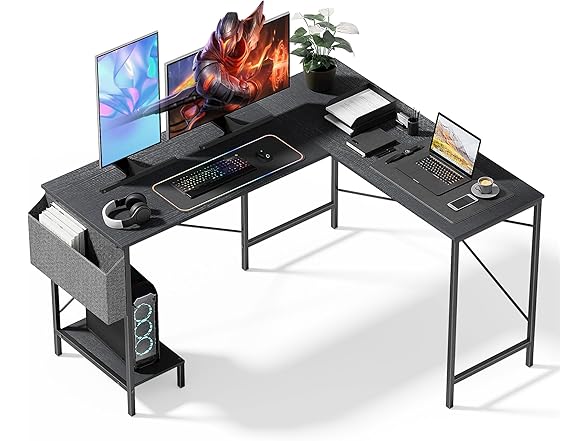 Simple Deluxe L Shaped Desk 50 Inch