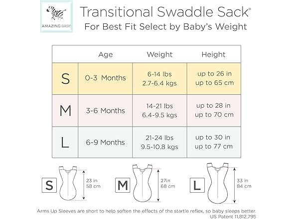 Amazing Baby Transitional Swaddle Sack