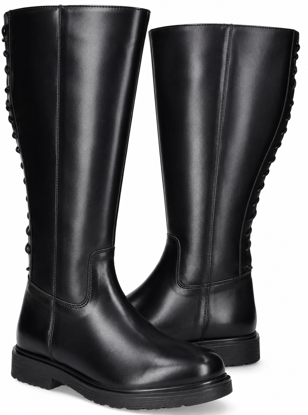 Sarjevo Womens Leather Knee High Boots - Gallery 5
