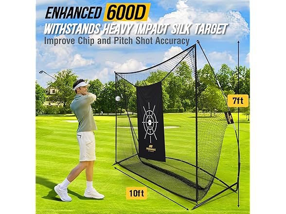 PodiuMax 10x7ft Golf Net with Target