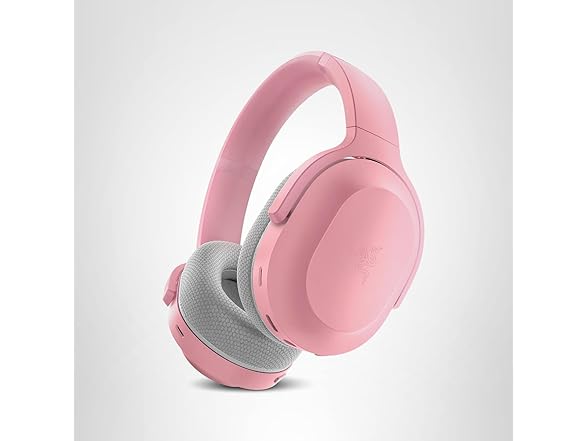 Razer Barracuda Wireless Gaming & Mobile Headset (PC, PlayStation, Switch 2, Android, iOS): 2.4GHz Wireless + Bluetooth - Integrated Noise-Cancelling Mic - 50mm Drivers - 40 Hr Battery - Quartz Pink (Open Box)