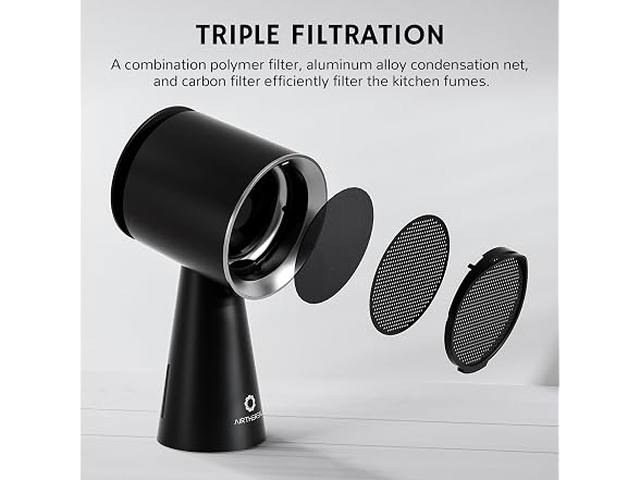 Airthereal RH180B Portable Range Hood, Black