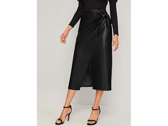 SweatyRocks Women (S) Elegant High Waist Tie Skirt