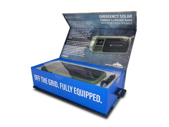 Solar Emergency Radio with Speaker (Bluetooth)