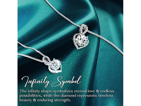 SUHAA 1CT Moissanite Necklace 925