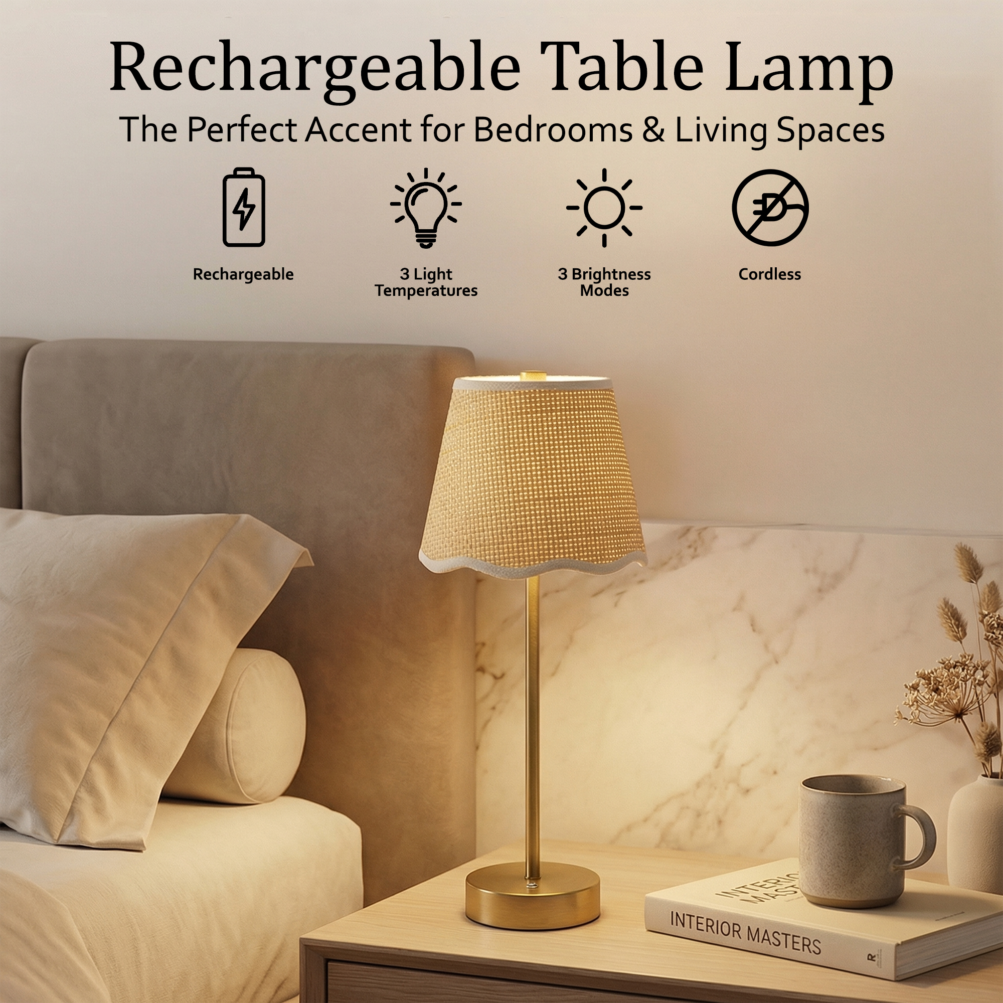 Raffia Scalloped Shade Lamp - Gallery 21