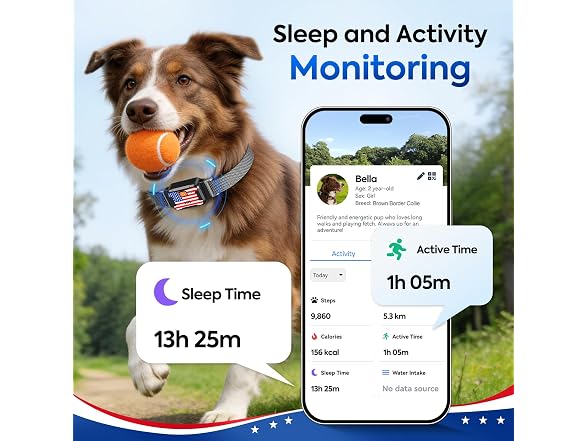 Ycoev Smart Dog GPS Tracker, Black