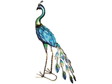 $40.99, Was $105, 60% Off! Iron 31" Peacock dealfomo